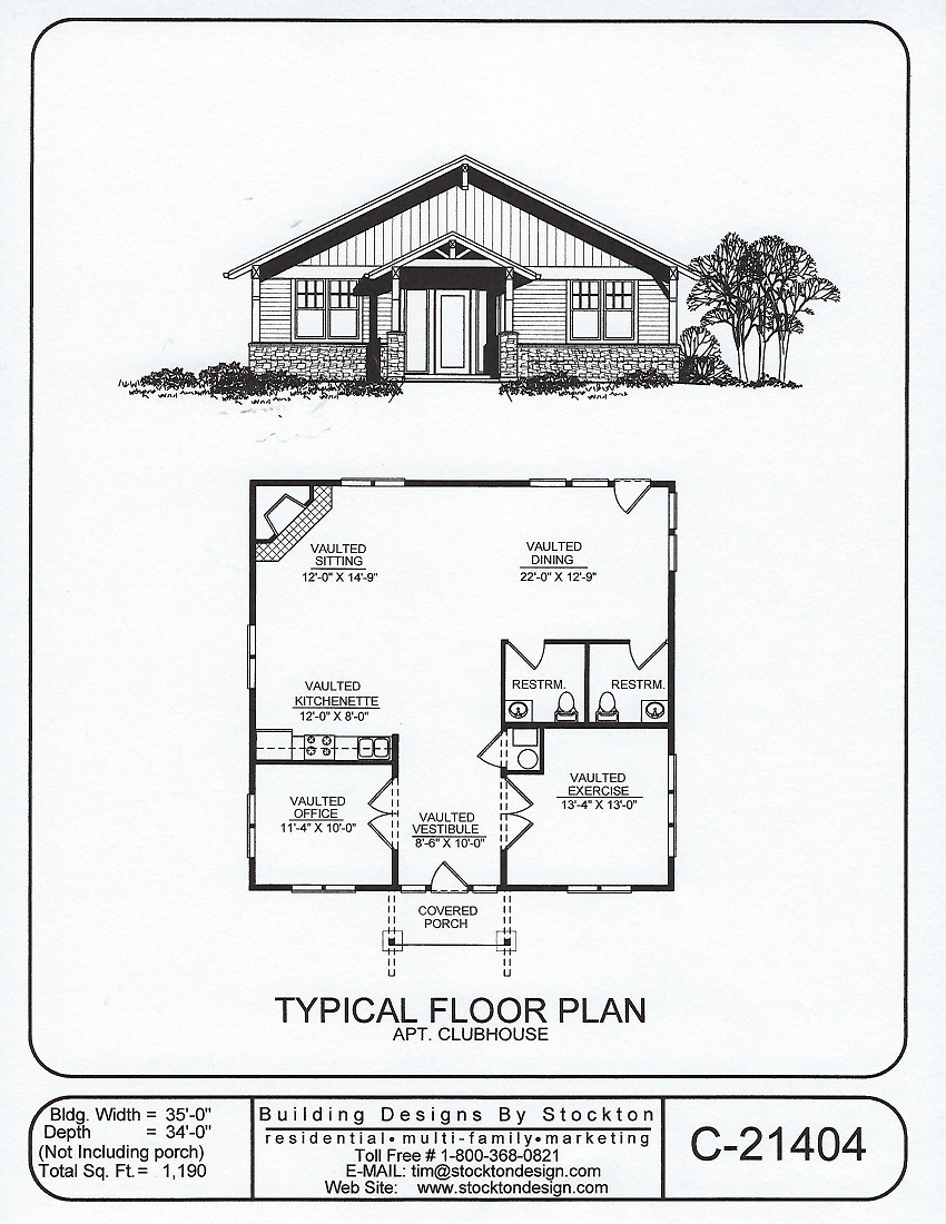 simple commercial building plan
